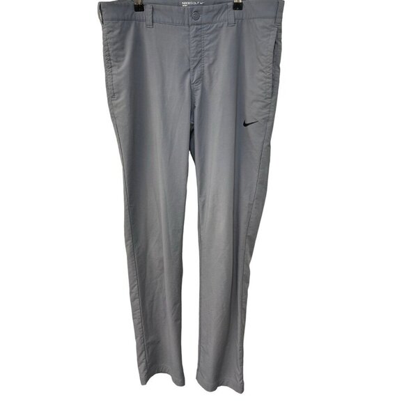 Nike Golf Sport Chino Pants Active Gray Dri fit Mens Size 34x34 Large - Picture 1 of 6